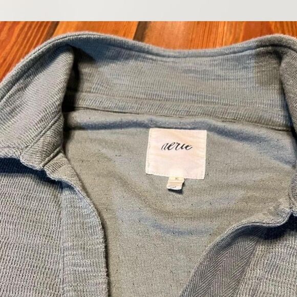 Aerie‎ Women's V Neck Oversized Green Pullover Size XL - Picture 2 of 5